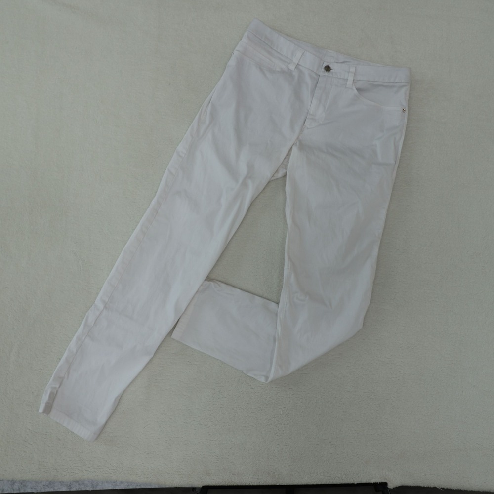 Lululemon ABC Pants Men's 31 x 31 White Slim Straight Fit Stretch Swift Cotton